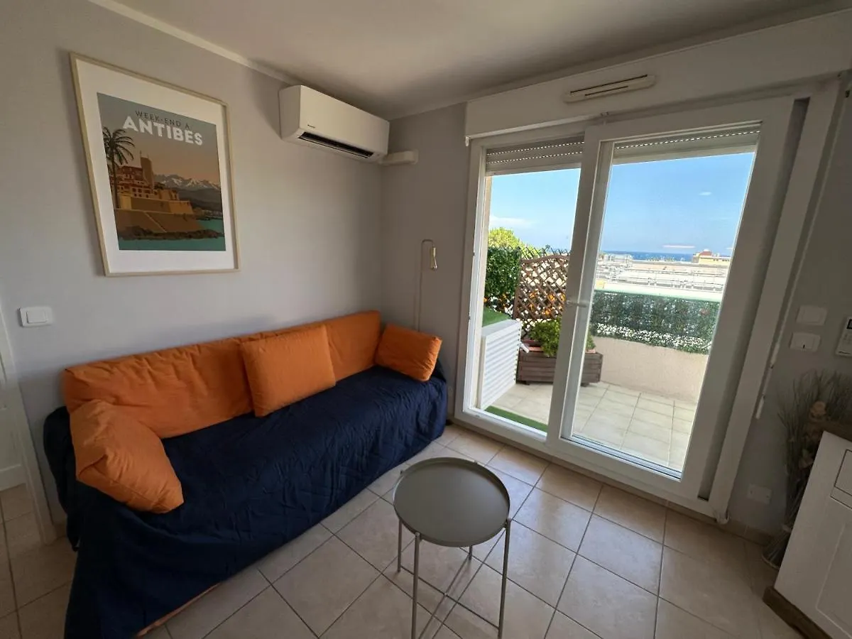 Apartment Superbe Appartement Ensoleille - Vue Mer, Clim Et Parking Villeneuve-Loubet